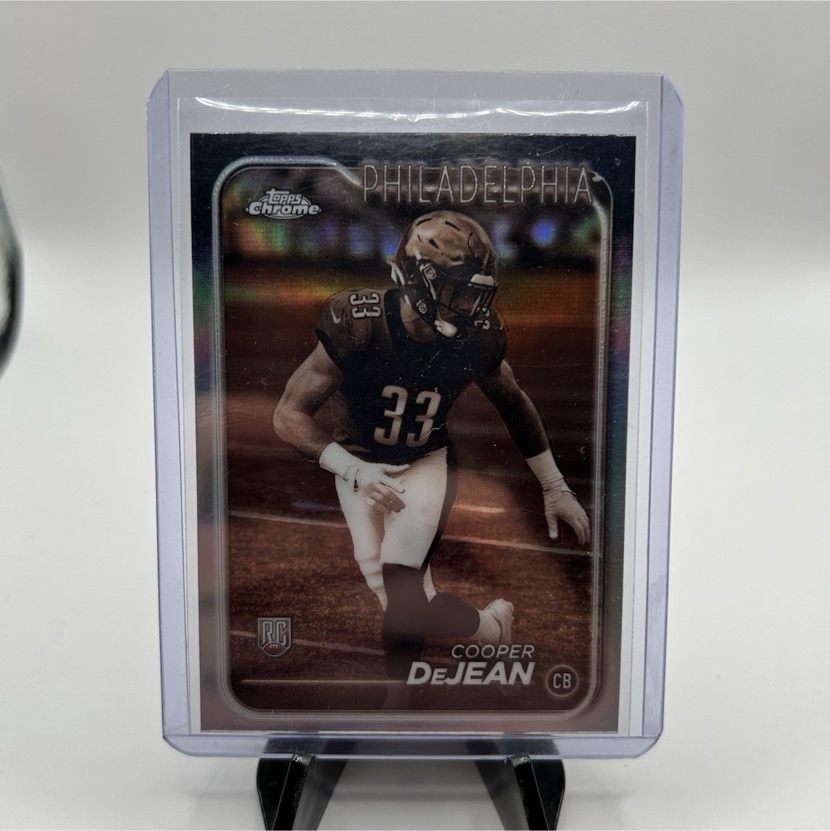 2024 Topps Chrome Cooper DeJean Rookie Sepia Refractor #232 Eagles NFL