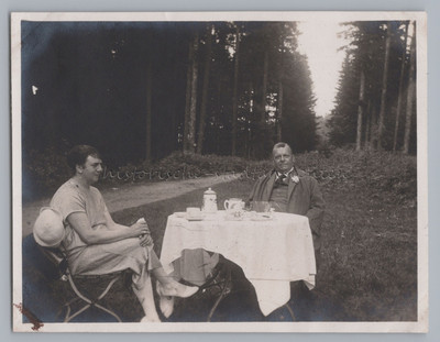 Baden-Baden 1925 - Waldgarten Cafe Kaffee Essen Trinken  - Altes Foto 1920er