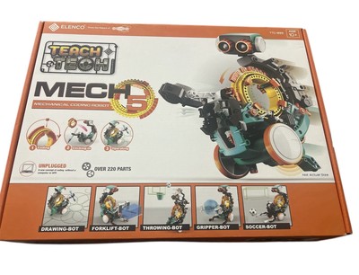 Elenco Teach Tech Mech 5 Mechanical Coding Robot Educational Toy