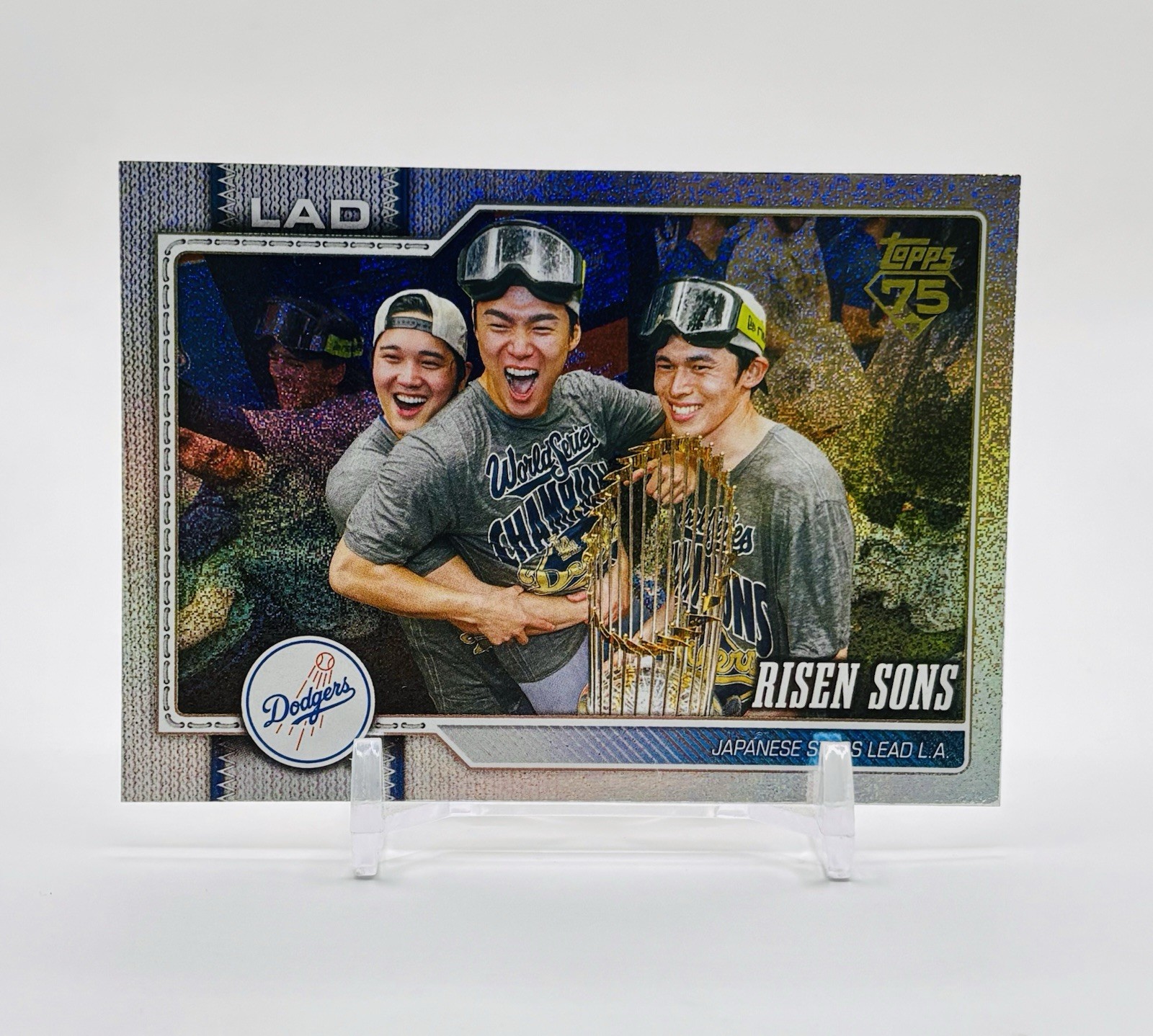2026 Topps Series 2 Risen Sons #642 Ohtani Yamamoto Sasaki Sandglitter Parallel