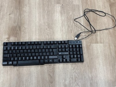 STGAubron Gaming Keyboard RGB Backlit Wired Keyboard Used Good Condition Black