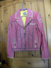 Women s Double D Ranch 2X Western Pink Leathe...