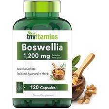 Boswellia Serrata Herbal Extract Capsules 1200 MG - 120 Count for Joint Support