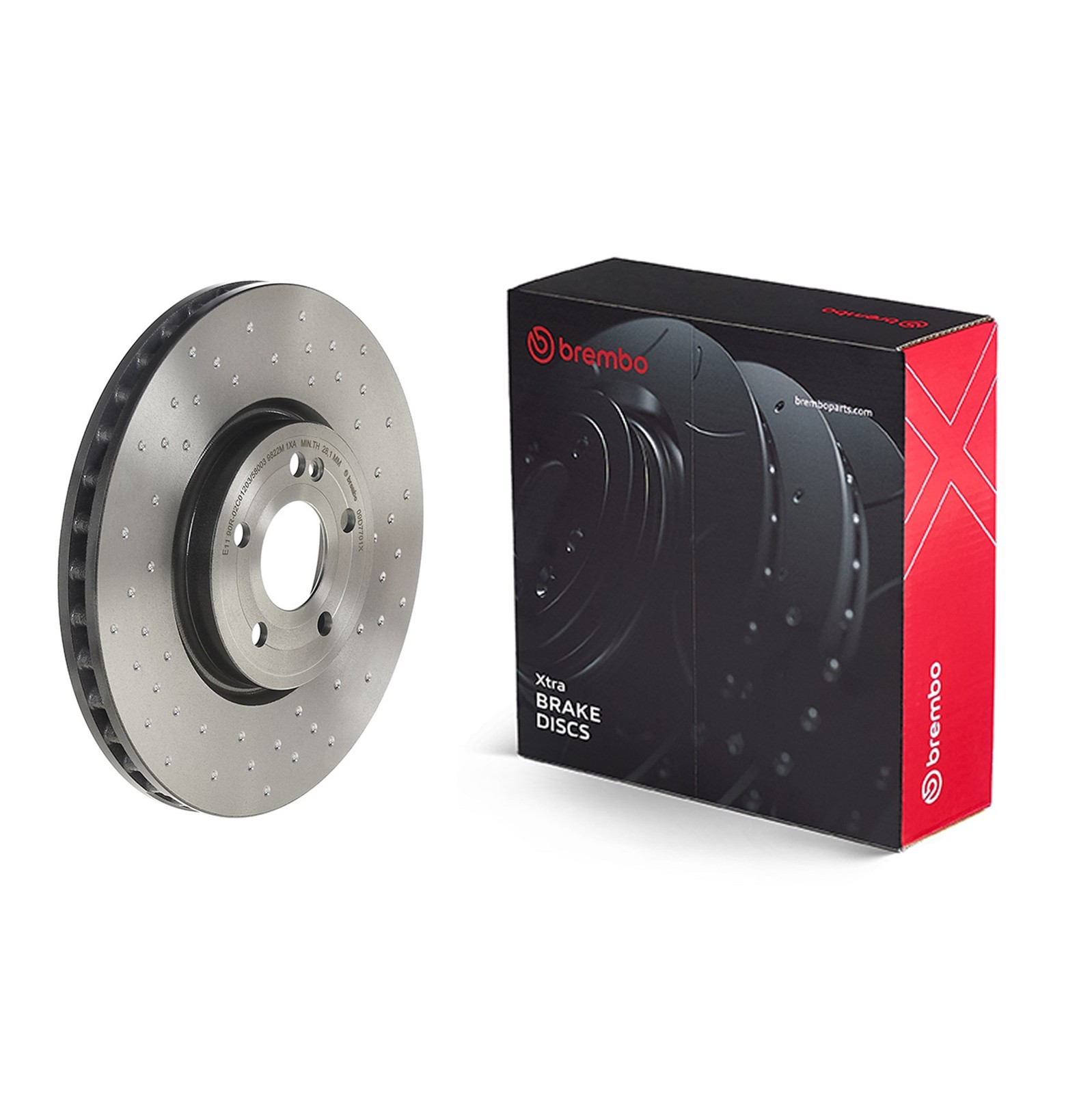 2x Brake Discs Pair Vented fits MERCEDES B250E W247 1.4 Front 2020 on 330mm Set