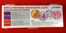 60 Prepared Microscope Slides w/Specimens FACTORY SEALED 
