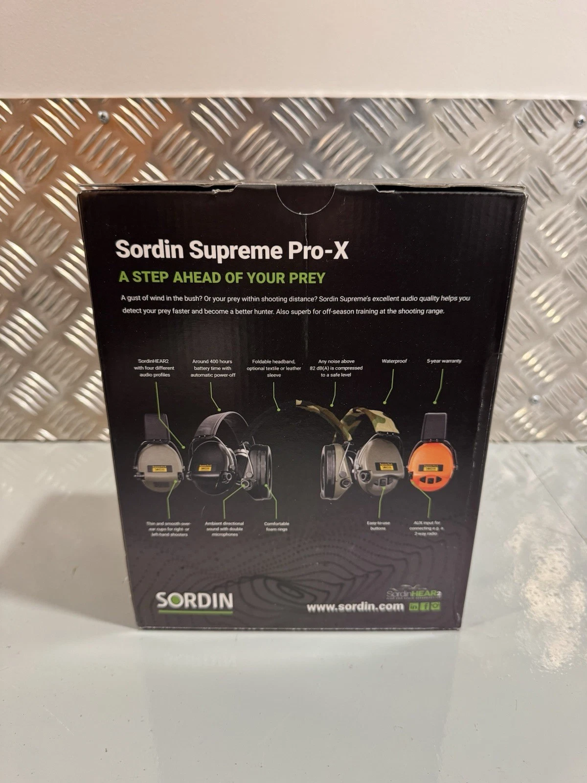 Sordin Supreme Pro-X Headband Green Camo Headset 75302-X-G-S Brand New 4
