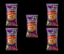 5X TOSTITOS FLAMIN HOT - SABRITAS MEXICANAS (5 Paquetes de 55g c/u)