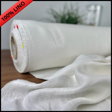 TESSUTO 100% PURO LINO PER ABBIGLIAMENTO TENDE DIVANI TAPPEZZERIA AL METRO