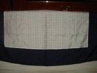 100% AUTHENTIC NEW WOMEN BURBERRY SILK CARÉ NAVY BLUE/WHITE SCARF — photo 3