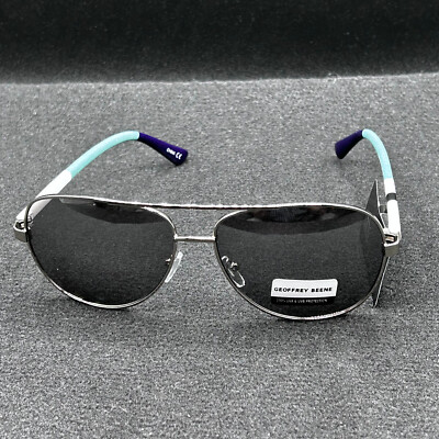 New Geoffrey Beene Aviator Style Sunglasses 40001  Gunmetal NWT