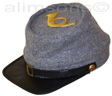 American Civil War ACW Confederate Kepi Hat With Infantry Badge - ALL SIZES  