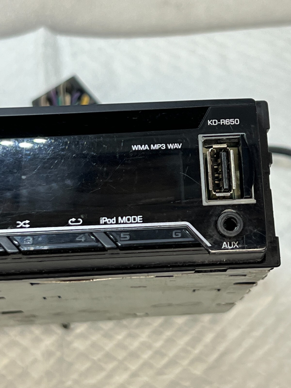 JVC KD-R650 radio stereo USB AUX Pandora MP3 WMA WAV CD player single ...