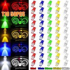 50x T10 194 168 Led Car Interior Instrument Gauge Cluster Dash Panel Light Bulbs