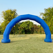 Large 21Ft Half-Circle Inflatable Arch with built-in blower - Blue