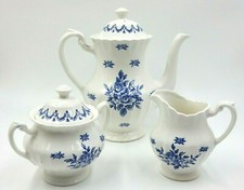 VINTAGE CHATSWORTH PATTERN 3 PIECE TEA SET, J.  G. MEAK ENGLISH BONE CHINA