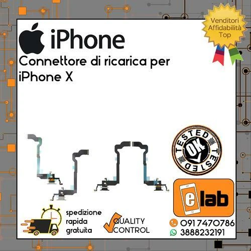 Connettore ricarica iPhone 12 - 12 Pro Flex Flat Dock Antenna microfono
