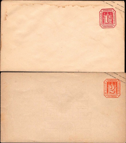 Hamburg - 2 Unused Ga Envelopes (B2)