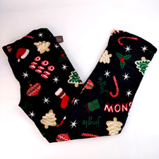 Womens Plush Fleece Christmas Sleep Lounge Pants Secret Treasures Size S
