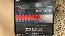 GEMMY Commercial Pro 25 Ct C9 Red LED Christmas String Light Bulbs E17 Base