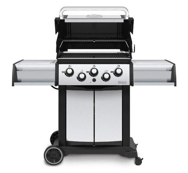 Parrilla de gas natural independiente Broil King Signet 390 de 3 quemadores con asador Foto 3 de 4