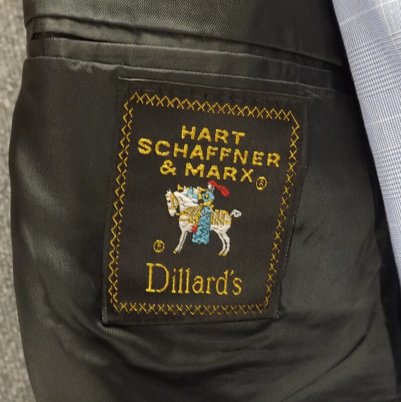 Traje Hart Schaffner Marx 42R Gris Lana Sólida 36x28 Pantalones Plisados 2 Piezas EE. UU. Foto 4 de 4