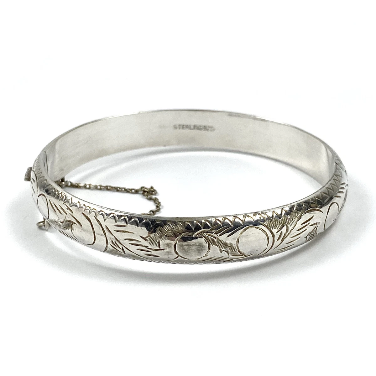 Vintage sterling silver bangle bracelets outlet