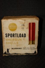 vintage sears roebuck sport load shotgun shell box