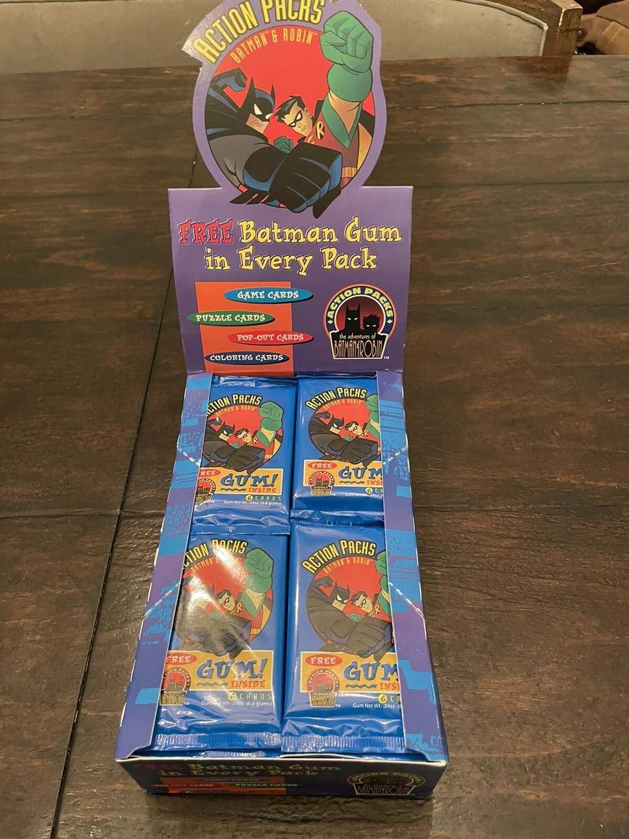オリビアバートン マークジェイコブス ゴディバ サマンサ ウォーターマン 空箱 1) Factory Sealed Pack 1996 Skybox DC Batman & Robin Action Packs