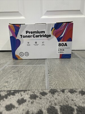 2-Pack 80A CF280A Black Toner Cartridge for HP LaserJet Pro 400 M401dn M401dn
