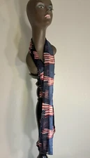 Patriotic Womens Scarf American Flag Red, White, & Blue