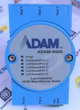 Adam 6520 5-Port Industrial 10/100 Mbps Ethernet Switch inc. 4 Month Warranty