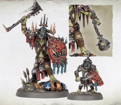 Warhammer AoS Orruk Warclans Killa Boss Killaboss mit Stichgrot Nr.