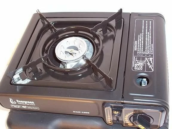 Portable Single Burner Butane Gas Camping Stove with Hard Case Tabletop Stove
