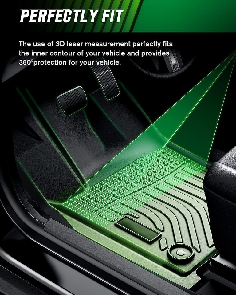 Fit 2020 2021 2022 2023 2024 Hyundai Sonata Floor Mats 3D TPE All