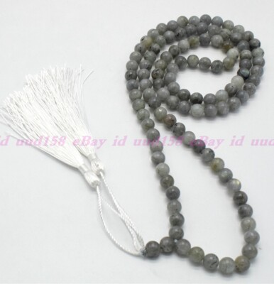 Collana Di Labradorite Multicolore - Collana Di Preghiera Mala Con 108 - Foto 2