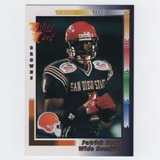 Patrick Rowe #233 1992 Wild Card Base Card Cleveland Browns Football NFL