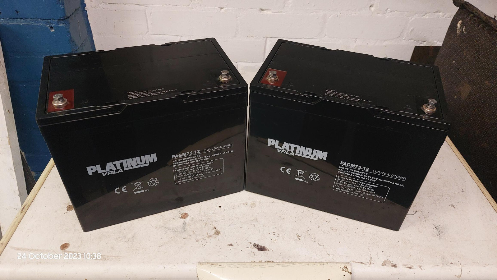 2 x Platinum 75AH 12V Mobility Scooter Batteries eBay