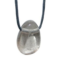 Rauchquarz Trommelstein Tropfen Gebohrt(2,5 Mm) GlüCkstein AnhäNger