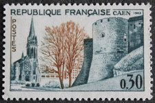 Timbre - FRANCE - CAEN- Neuf ** - YT1389 - 1963
