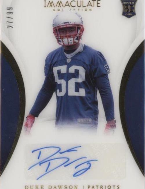2018 Panini Immaculate Collection Duke Dawson #158 - 1 of 2