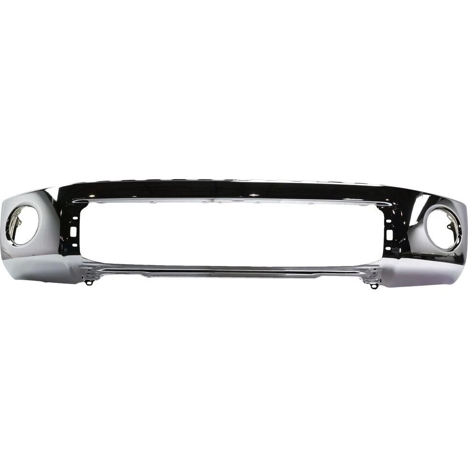 New Front Bumper Face Bars Chrome Steel Fits 2007-2013 Toyota Tundra TO1002182 - Image 2 of 4
