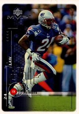 1999 Upper Deck MVP Football Card #112 Ty Law 1999 {Box21}