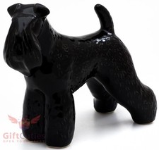 Porcelain Figurine of the Kerry Blue Terrier dog