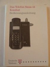 Bedienungsanleitung Handbuch für das Telefon Sinus 44 Komfort von Telekom