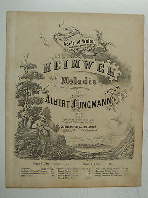 salonklavier ALBERT JUNGMANN heimweh , um 1860
