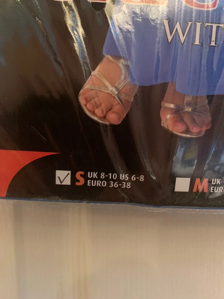 Nuevo Disfraz de Diosa Griega Adulto Talla Pequeña 6-8 EE. UU. Vestido y Brazos Puños Azul Dorado Foto 4 de 4