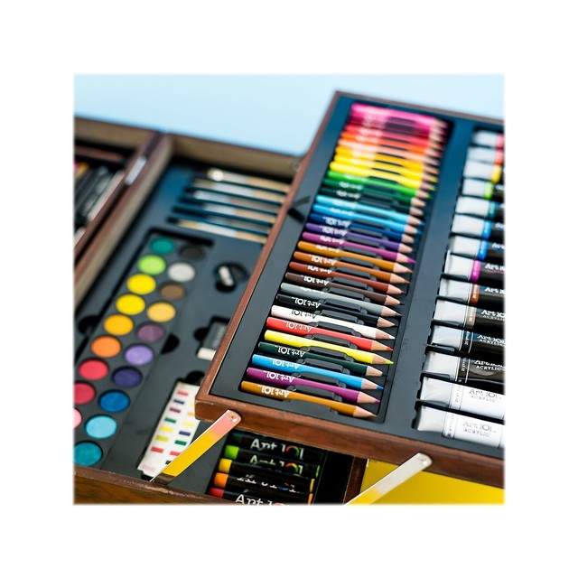 Art 101 Deluxe Artist Set in Wood Case (215 Piece) 53215mb for sale