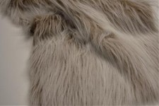 LONG Pile Fun Faux Fur Fabric Material - CAMEL FROST