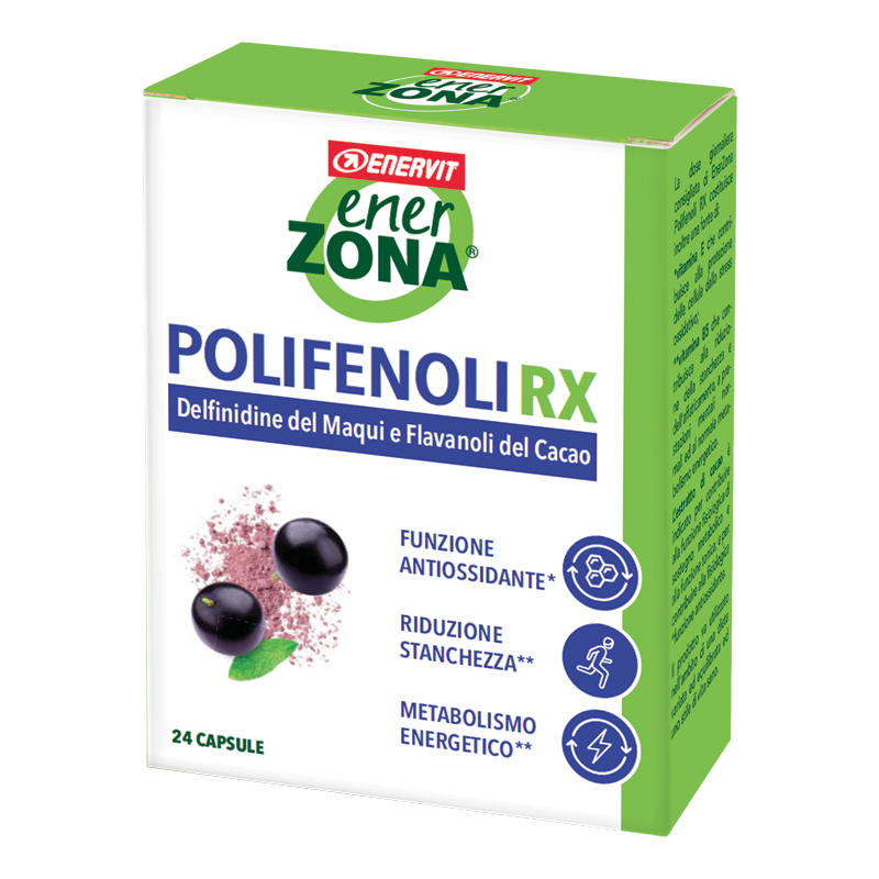 Enervit Enerzona Maqui RX Polifenoli Estratto di Maqui Vitamina B5 E 24 CPS - Immagine 3
