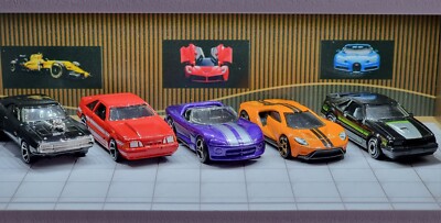 Hot Wheels American Muscle Ford GT Doms Dodge, Mustang Joblot Bundle X5 #1